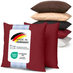 Produktbild für Kissenbezug MSS 500505-40.80, burgund rot