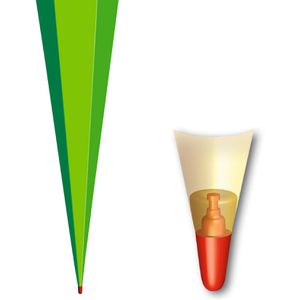 Produktbild für Schultüte Roth 668534, Rohling, grün