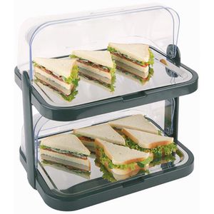 Produktbild für Servierplatte APS 09204 Buffetvitrine Doppeldecker