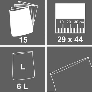 Produktbild für Gefrierbeutel Pely 54030276, 6 Liter