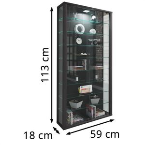 Produktbild für Glasvitrine VCM Lumo Maxi, stehend