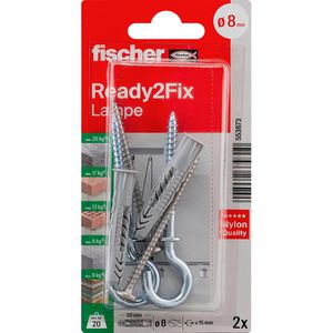 Produktbild für Schrauben-Dübel-Set Fischer 553873, Ready2Fix Lampe