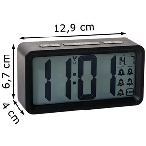 Produktbild für Wecker Technoline WT 496 schwarz, digital