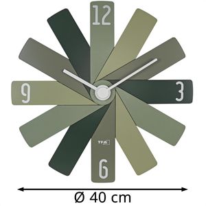 Produktbild für Wanduhr TFA 60.3020.04 Clock In The Box, analog, Quarzuhr