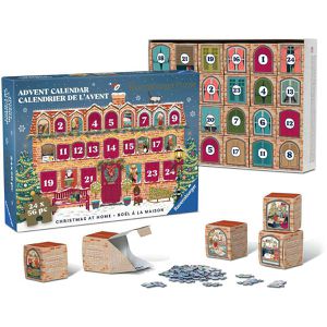 Produktbild für Adventskalender Ravensburger 12002014 Puzzle Christmas at Home