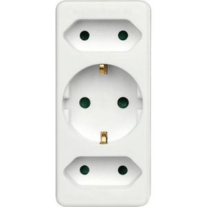 Produktbild für Steckdosenadapter Hama 00108844, weiß