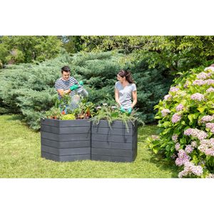 Produktbild für Hochbeet Garantia Ergo Vario 3 Stone, Kunststoff