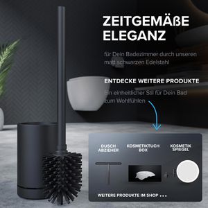 Produktbild für WC-Bürste ovimar Hugla, schwarz matt