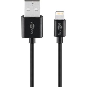 Produktbild für Ladekabel Goobay 72906, schwarz, 2m