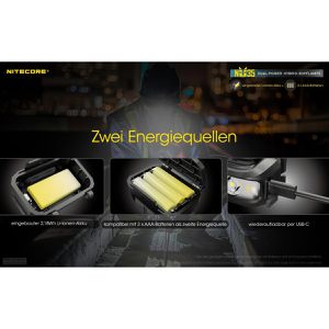 Produktbild für Stirnlampe Nitecore NU35 DP LED, wiederaufladbar