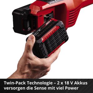 Produktbild für Rasentrimmer Einhell AGILLO 36/255 BL-Solo, Akku