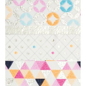 Produktbild für Washi-Tape Folia 26417 Hotfoil, mit Glanzeffekt, silber