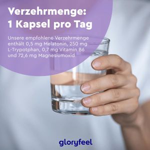 Produktbild für Melatonin gloryfeel 4-Fach-Komplex, 240 Kapseln für 240 Nächte