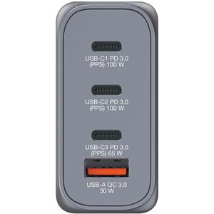 Produktbild für USB-Ladegerät Verbatim GNC-100, GaN, 100 Watt