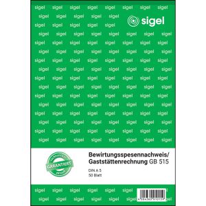 Produktbild für Bewirtungskosten Sigel GB515, A5