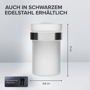 Produktbild für Zahnputzbecher ovimar Keldsnor, aus satiniertem Glas