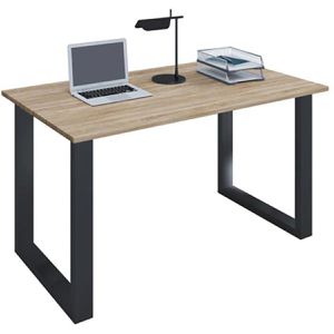 Produktbild für Schreibtisch VCM Lona, 914657, sonoma eiche / schwarz
