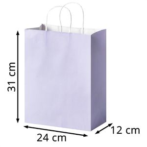 Produktbild für Papiertüten Folia Pastell L, 22449, bunt