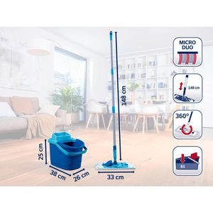 Produktbild für Bodenwischer Leifheit Power Clean Set 55510