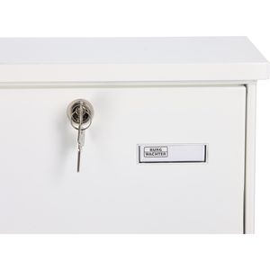 Produktbild für Briefkasten Burg-Wächter Vario Set, 86720, weiß, aus Stahl