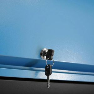 Produktbild für Werkzeugschrank Güde GWS 2T, 40477, aus Metall, schwarz / blau