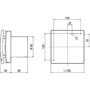 Produktbild für Badlüfter Maico ECA 100 ipro RCH 0084.0211, Ø 100 mm