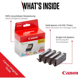 Produktbild für Tinte Canon CLI-581 XXL BK, C, M, Y
