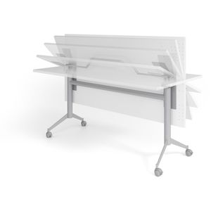 Produktbild für Klapptisch Hammerbacher KF16, aus Holz, auf Rollen