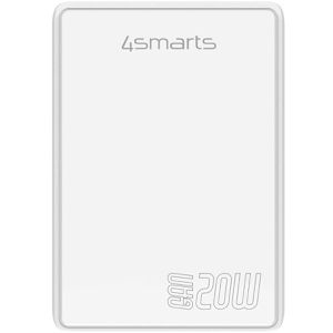 Produktbild für USB-Ladegerät 4smarts FlatPlug Duos GaN 1C+1A, 20 Watt