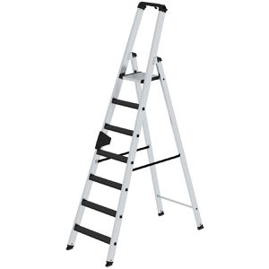Stehleiter MUNK 41627, nivello-Leiterfüße, mit Plattform