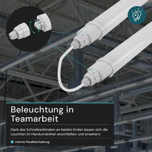 Produktbild für Feuchtraumleuchte Luxula LX200141, LED mit 36 Watt