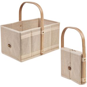 achilles Einkaufskorb AD253Woo Handle-Box Holz, faltbar, natur, 40 x 24 x  20cm – Böttcher AG