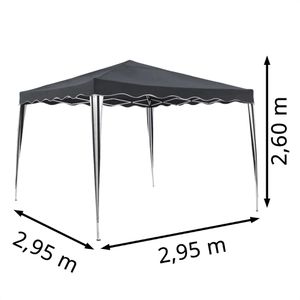 Produktbild für Pavillon Garden-Pleasure GANGES, 507153, grau