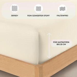 Produktbild für Spannbettlaken Buymax Jersey, 140 x 200 cm