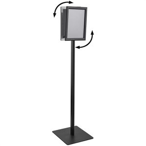 Produktbild für Infoständer Böttcher-AG Classic aus Aluminium, schwarz, A4