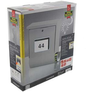Produktbild für Briefkasten Burg-Wächter Malaga 4400SI, silber, aus Stahl