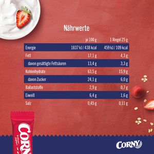 Produktbild für Müsliriegel Corny Erdbeer-Joghurt
