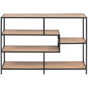 Produktbild für Bücherregal AC-Design Seaford, schwarz / wildeiche