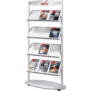 Produktbild für Prospekthalter Kerkmann 3471, Sirius, alusilber