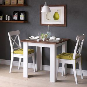 Produktbild für Esstisch Vicco Karlos, 03202, nussbaum / weiß