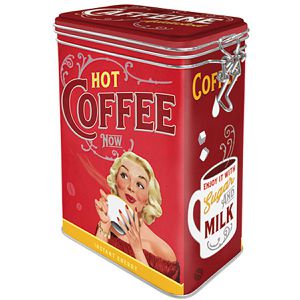 Kaffeedose Nostalgic-Art Hot Coffee Now, aus Metall
