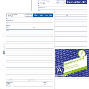 Produktbild für Gesprächsnotiz Zweckform 1210, A5
