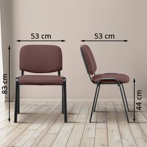 Produktbild für Besucherstuhl CLP Ken, 10535903, stapelbar