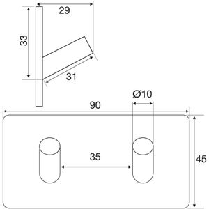 Produktbild für Garderobenleiste SO-TECH Adra, 120495, silber
