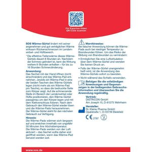 Produktbild für Wärmegürtel SOS S-XL, bis zu 16 Stunden