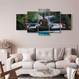 Produktbild für Wandbild Artgeist Buddha &amp; Wasserfall
