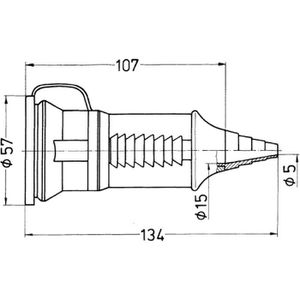 Produktbild für Schutzkontakt-Kupplung Mennekes 10755