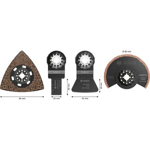 Produktbild für Multifunktionswerkzeug-Zubehör Bosch Fliesen-Set, 2608669127