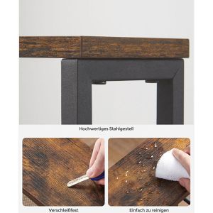 Produktbild für Nischenregal Vasagle LRC032B01V schwarz mit Rollen