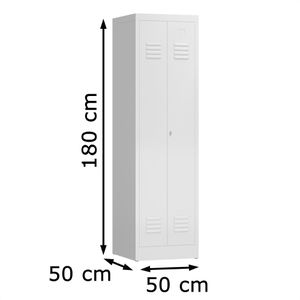 Produktbild für Spind ClassiX X-510407, Doppelspind, weiß